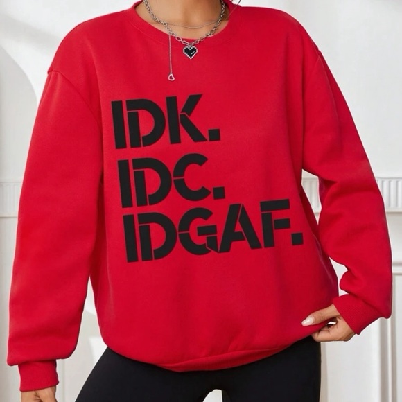 Slogan Graphic Drop Shoulder Sweatshirt - Picture 3 of 4